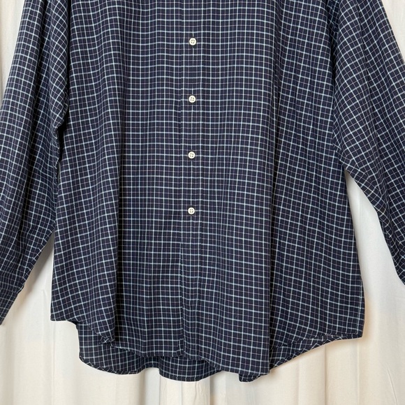 Ralph Lauren Blake Button Down Shirt Men’s XL Blue Plaid Pony Logo Cotton - Picture 5 of 9